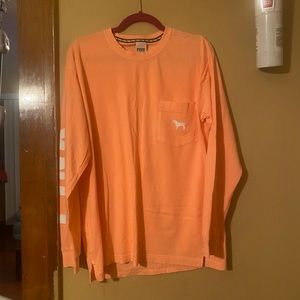 Pink longsleeve logo shirt